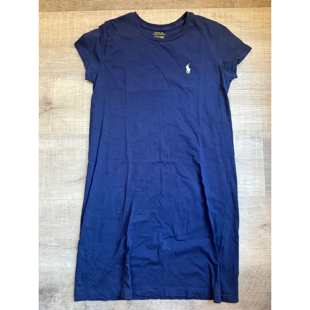 Polo Ralph Lauren Women's Size Small Navy T-Shirt Dress